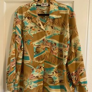 2 for $15 🌟 Vintage cherub and floral tunic shirt